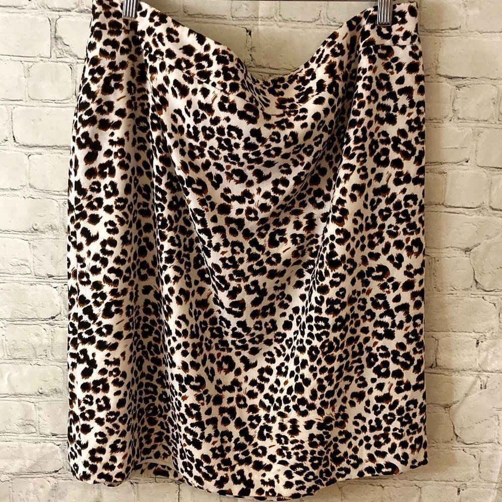 Bar III animal print pencil skirt